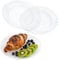 Euro Classic Pack of 10 Glittered Silver Plastic Party Plates ~ Great for Weddings, buffets, Picnics and More (9'' Plate) (APL948)