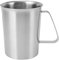 Tissting Milchkännchen Milk Pitcher mit Skala, 500ml/1000ml Silber Edelstahl Aufschäumer Kännchen Spülmaschinenfest Schaumkrug Milchkrug Tasse Milchkanne für Milch Cappuccino Kaffee(500mL)