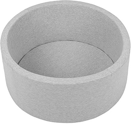 Petsona 70X30cm/SENZA Palline Piscina di Palline Colorate per Animali Tondo Piscina in Schiuma per Cani Gatti Coniglio, Fabbricato in EU, Grigio Chiaro