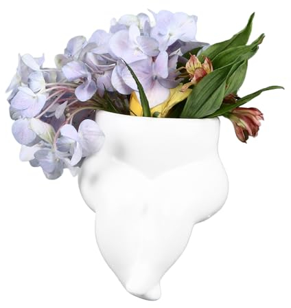 Blumenvase in Körperform, Vase mit Dicken Beinen, Kleine Dekorative Vase für Moderne Heimdekoration, Wohnzimmer, Desktop, Esstisch, Party