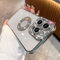 Emlivi Mobile Phone Case Compatible with iPhone 11 Pro Case Aesthetic Flash Luxury Diamond Camera Protection Crystal Shiny Transparent TPU Fashion Glitter Lens Phone Case for iPhone 11 Pro, Silver