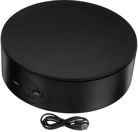 Zerodeko 360 Tool Show Rack Jewelry Holder Batteries Collection Turntable Rotating Stand for Jewelry Rotating Display Stand for Tumbler Automatic Rotation Table Abs Props Indoor To Rotate