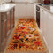Rugcomf Läuferteppich für Flur, Küche, Waschküche, Schlafzimmer, Badezimmer, rutschfest, 70 x 200 cm, waschbar, mit Gummi-Rückseite, weiches Blumenmuster, für Flur, Küche, Waschküche, Schlafzimmer,