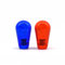 Arcity 2 Pcs Arcade Joystick Oval Bat Top Topper Knob Ball Top Transparent Clear Handle Knob American Type Style for Zippy SANWA SEIMITSU Arcade1up Machine Console Cabinet 7 Colors (Full Red and Blue)
