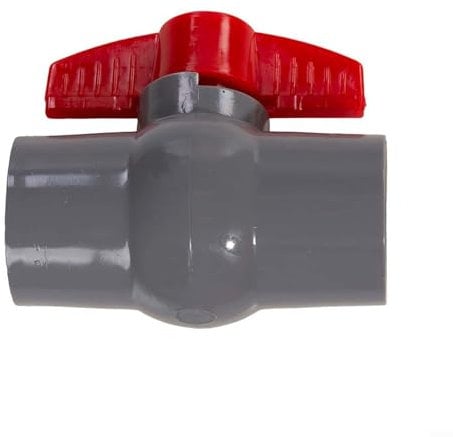 EpheyFIF PVC Plumbing Fittings Pipe Tubing for Aquarium Fish Tank Pond Weld Plumbing Connectors, Simple Ball Valve(40mm)