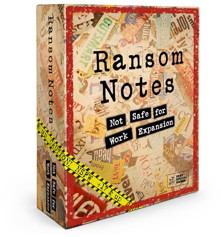 Ransom Notes Erweiterungspack, Not Safe for Work (Nicht für den Arbeitsplatz geeignet), das lächerliche Wortmagnet-Partyspiel, ab 3 Spielern