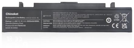 Chinoket AA-PB9NC6B AA-PB9NS6B Batteria per Samsung R519 R530 R540 R580 R780 RV511 RC520 R522 NP350V5C NP300E5C NP300E5A NP350E5C NP300V5A NP300V5A 550P5 C AA-PB9MC6W AA-PB9MC6B