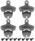 sourcing map 4pcs Cast Iron Beer Bottle Opener Wall Mounted Bottle Cap Opener Wall Hanging Opener Kitchen Bar Tools