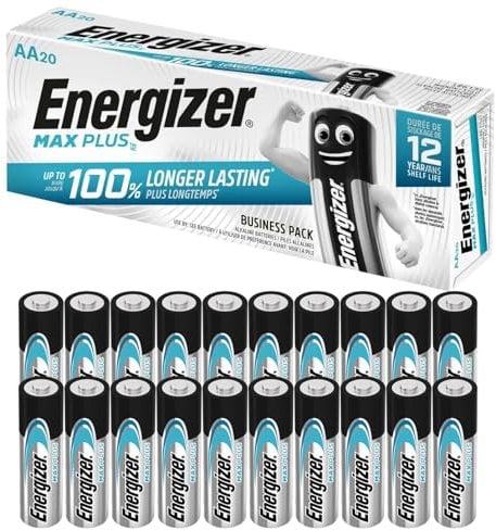 Energizer Max Plus AA batteries aa pack of 20 batteries aa double aa batteries for toys fairy lights camera household applications