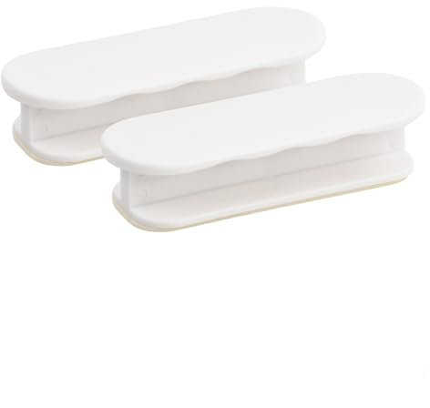 Husalsea 2 Stück Selbstklebende Türgriffe, Schrankgriffe, Kommode Griffe, Küche Griffe, Kunststoff Balkontür Griff Aussen für Fenster, Glastüren, Möbelgriffe, Beige