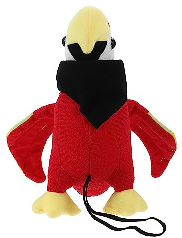 Cabilock Ausgestopfter Papagei Gefüllter Papagei Für Die Schulter Papagei Plüschtier Piraten-Cosplay-zubehör Schulterpapagei Papagei Auf Papagei Stofftier Pp Baumwolle