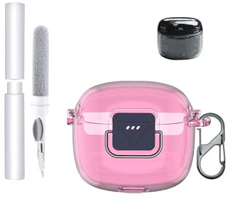 TPU-Schutzhülle für JBL Tune Flex 2 Ohrhörer, toergy Umweltfreundliche Bluetooth-Ohrhörer-Hülle mit präziser Loch-Positionierung - stoß- und Kratzfest, angenehmer Touch,Rose