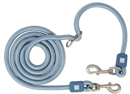 Max & Molly Tauleine Hund, Matrix 2.0, Ocean/M, 3m stufenlos verstellbare Leine mit 2 Karabinern, stylische Hundeleine aus Nylon - Komfort für Dich und deinen treuen Begleiter