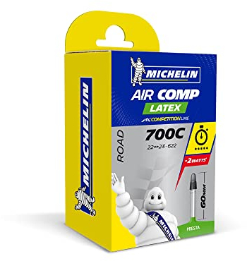MICHELIN Unisex Aircomp Fahrradschlauch, Presta 60, Einheitsgröße EU