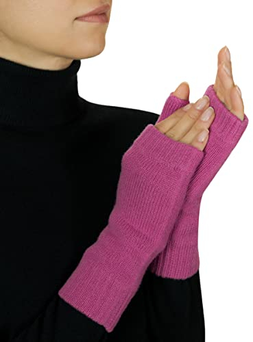 Lona Scott Fingerlose handschuhe damen kaschmir, Rosa