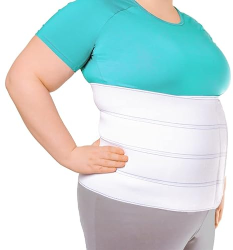 BraceAbility XL Plus Size Bariatrische Bauchbinde | Fettleibigkeitsgürtel für große Männer und Frauen mit einem Kompressionswickel für Bauch und Taille nach einer Operation