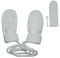 alles-meine.de GmbH Handschuhe/Fleecehandschuhe - Baby - Gr. 6 Monate bis 1 Jahr - Creme/wollweiß/weiß - Fleece Fäustlinge/Däumlinge ohne Daumen - Babyhandschuhe - Erstli..