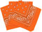 Set 3 bandanas paisley damen und herren orange