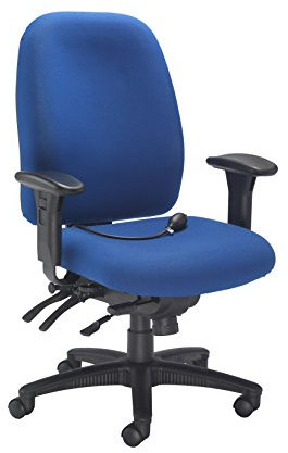 Office Hippo Heavy Duty Ergonomic Office Chair with Back Support, Desk Chair, Back, Seat & Forward Tilt Controls, Lumbar Support Office Chair, Computer Chair Helps Alleviate Back Pain - Royal Blue