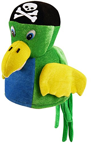 Andere Hut Papagei Pirat Vogel Piratenhut / Höhe ca. 25cm / Kopfumfang 57-58cm / Unisex-Erwachsene, Kinder, Erwachsene, Kostümfans