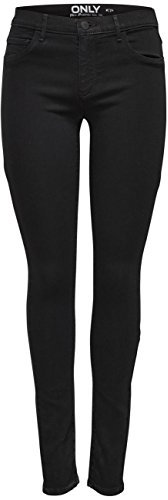 ONLY Women's onlRAIN REG Skinny Jeans CRY6060 NOOS, Black, XL / 30L