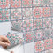 Dekorative Fliesenaufkleber I Fliesendekor für Bad u. Küchenfliesen - selbstklebende Fliesensticker I Wanddeko - rückstandslos ablösbarl 10x10 cm - Motiv Mexican Tiles - 9 Stück