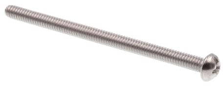 Prime-Line 9003968 Machine Screw, Round Head, Slotted/Phillips Combo, #8-32 X 2-1/2 in, Grade 18-8 Stainless Steel, Pack of 20