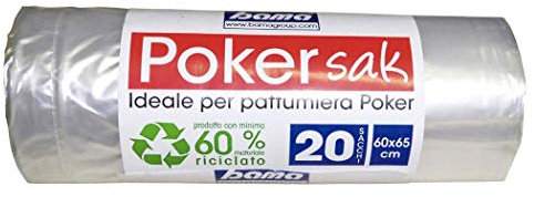 Bama 60 enveloppes sacs pour poubelle Poker Sac Enveloppe collecte sélective