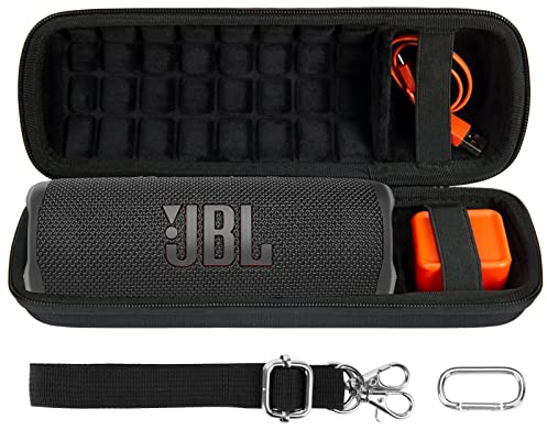 co2CREA Duro Viajar Fundas Caso Cubierta Estuche par JBL Flip 7 FLip6 Flip 5 Altavoz Bluetooth Portátil (Funda Solo,Case Only)