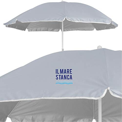 My Custom Style Ombrellone #Il Mare stanca# Portatile Grigio Ghiaccio