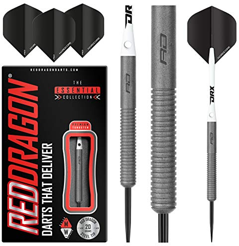 RED DRAGON Wayne Warren 20 Gramm Wolfram Darts Set mit Flüge und Schäfte