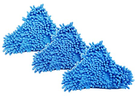 LGEGE Pack of 3 Steam Mop Pads Washable Reusable Microfiber Cleaning Steamer Replacement Pads for H20 Steam Mop Cleaner