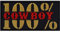 100% Cowboy Cool Iron on Patches - Western Rebel Sew on Patch - Embroidered Patches for Cowboys, Bikers - Fabric Patch for Jackets, Hats, Jeans, Backpacks, Shirts - 100X50 mm