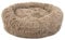 ZOLLNER kuscheliges Hundebett rund, Donut 70 cm, waschbar, Hellbraun