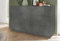 Dmora - Buffet Italo, Buffet de cuisine avec 2 portes et 3 tiroirs, Buffet de salon, 100% Made in Italy, 141x43h86 cm, Ardoise