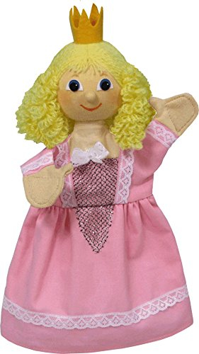 Handpuppe Märchenfigur Prinzessin, Rosa 30 cm, Ideal für Puppentheatre und Rollenspiele, für Kinder Baby Jungen Mädchen