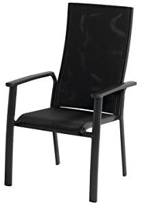 Hartman Sitges Stapelstuhl, xerix/anthrazit, Alu/Textilene, 62x62x106cm, stapelbar