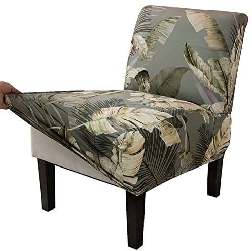 WXQY Stretchdruck Sessel Bezug ohne Armlehne,Elastisch Sofabezug Sesselschoner Sessel-Überwürfe ohne Armlehnen,langlebig,Jacquard-Stoff, Waschbar,für Wohnzimmer Hotel Haus Esszimmer