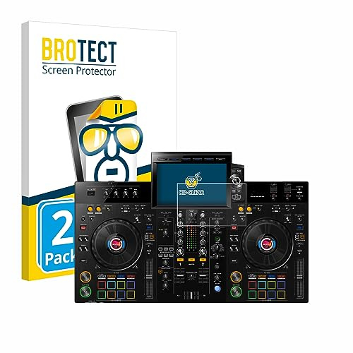 BROTECT Schutzfolie für Pioneer XDJ-RX3 | 2 Stück Transparenter Displayschutz Made in Germany Klare Displayschutz-Folie Clear Einfache Montage Case-Friendly