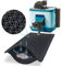 Bazerga Katzenklo Matte, Katzenstreu Katzenmatte Katzenklo Unterleger Katzenklo Vorleger Wasserdichte Doppelte Schichte Entwurf Matte%100 EVA aus Katzentoiletten & Zubehör (38-61 cm, Schwarz)