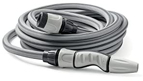 G.F. SRL AQUAGO EASY 15, kit per l'Irrigazione con Tubo Estensibile fino a 15 m, riparabile, con accessori, per Irrigare Orti, Fiori, Piante e Giardini.