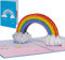 LINPOPUP® Pop-Up Karte Kindergeburtstag, 3D Geburtstagskarte mit Umschlag, Happy Birthday - Gutscheinkarte zum Geburtstag, Geschenk für Kinder, Regenbogen, Regenbogen für Kinder, N28