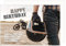 Edition Seidel Premium Geburtstagskarte mit Umschlag. Glückwunschkarte Billet Happy Birthday Grusskarte Mann Frau Biker Motorrad (G3428 SW023)