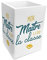 STC - POT À CRAYONS BOIS MAÎTRE CLASSE 8X12CM BLANC
