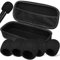 Vaguelly Case with 5pcs Foam Mic Covers, Dual Mic Bag Hard Carrying Travel Case Bag, EVA Carrying Case Protective for