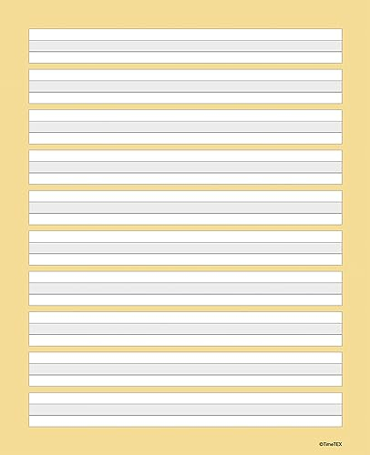 TimeTEX - Geschichtenheft GH1 - Schreibheft für Schreibanfänger | FormaTEX Format, Lineatur 6/6/6 mm | Grau hinterlegte Mittelzeile, verstärkte Grundlinie, linke Seite für Zeichnungen & Übungen