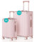 Voyagoux Kofferset 2 teilig - 39L & 113L, Hartschalenkoffer Set, TSA-Schloss, ABS, 4X 360° Rollen, Robust und Leichtgewicht Suitcase, Roségold