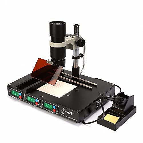 T862++ Station de soudage IR BGA Infrared Rework Soldering SMD IRDA Welder soudage infrarouge de avec station de soudure et soudure 15 à 35 mm 800W