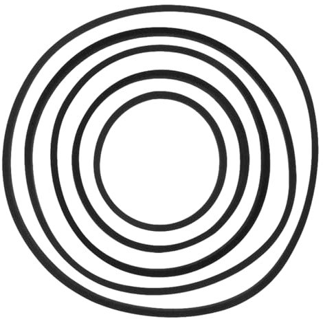 DEARMAMY 5pcs Aquarium Feeding Rings Fish Feeding Rings Floating Plant Fish Circles for Keeping Floating Plants in Place (Black)