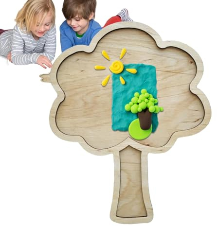 Bandeja sensorial,Bandejas sensoriales de Madera para niños,Tablero sensorial de Madera con patrón único - Juguetes Divertidos, Juguete Educativo de Aprendizaje para niños, niñas y niños